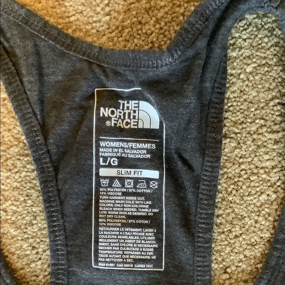 The North Face Gray Tank Multicolor Logo Size L - Picture 3 of 6